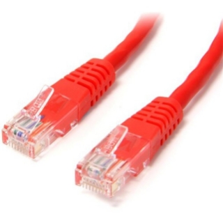 Picture of StarTech.com 3 ft Red Molded Cat5e UTP Patch Cable