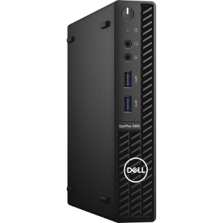 Picture of Dell OptiPlex 3000 3080 Desktop Computer - Intel Core i3 10th Gen I3-10105T Quad-core (4 Core) 3 GHz - 8 GB RAM DDR4 SDRAM - 128 GB NVMe M.2 PCI Express M.2 SSD - Micro PC - Black