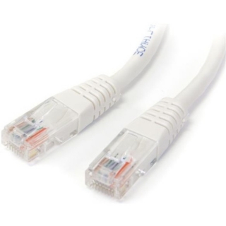 Picture of StarTech.com 25 ft White Molded Cat5e UTP Patch Cable