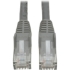 Picture of Tripp Lite 7ft Cat6 Gigabit Snagless Molded Patch Cable RJ45 M/M Gray 7'