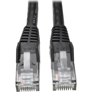 Picture of Tripp Lite 7ft Cat6 Gigabit Snagless Molded Patch Cable RJ45 M/M Black 7'