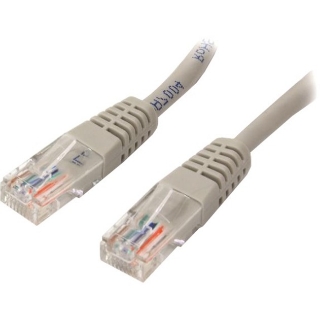 Picture of StarTech.com 5 ft Cat5e Gray Molded RJ45 UTP Cat 5e Patch Cable - 5ft Patch Cord