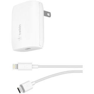 Picture of Belkin BOOST&uarr;CHARGE USB-C Wall Charger 18W + USB-C to Lightning Cable