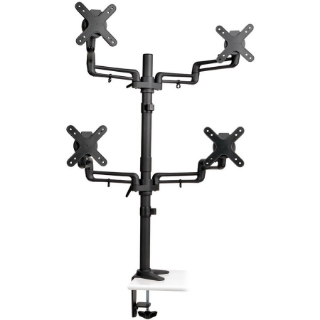 Picture of Tripp Lite Quad Full-Motion Display Flex Arm Desk Mount Monitor Stand Clamp 13" to 27" Monitors