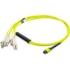 Picture of AddOn 3m Arista Networks CAB-M12P4LC-S3 Compatible MPO (Female) to 8xLC (Male) 8-Strand Yellow OS2 OFNR (Riser-Rated) Fiber Fanout Cable