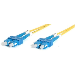 Picture of StarTech.com 2m Fiber Optic Cable - Single-Mode Duplex 9/125 - LSZH - SC/SC - OS1 - SC to SC Fiber Patch Cable