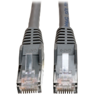 Picture of Tripp Lite 50ft Cat6 Gigabit Snagless Molded Patch Cable RJ45 M/M Gray 50'