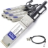 Picture of AddOn Cisco QSFP-4SFP10G-ACU10M Compatible TAA Compliant 40GBase-CU QSFP+ to 4xSFP+ Direct Attach Cable (Active Twinax, 10m)