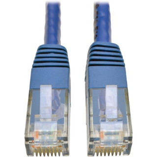 Picture of Tripp Lite Cat6 Gigabit Molded Patch Cable (RJ45 M/M), Blue, 5 ft