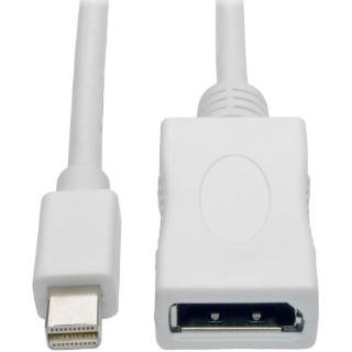 Picture of Tripp Lite 6ft Mini DisplayPort to DisplayPort Adapter Cable 4K x 2K M/F, MDP to DP 6'