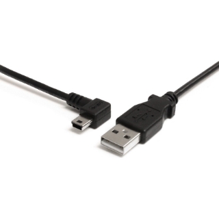 Picture of StarTech.com 3 ft Mini USB Cable - A to Left Angle Mini B