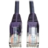 Picture of Tripp Lite 5ft Cat5e / Cat5 Snagless Molded Patch Cable RJ45 M/M Purple 5'