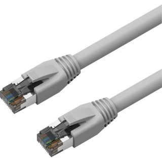 Picture of Axiom 1FT CAT8 2000mhz S/FTP Shielded Patch Cable Snagless Boot (Gray)