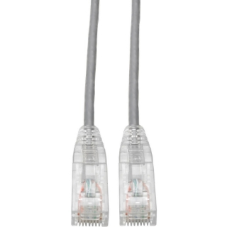 Picture of Tripp Lite Cat6 UTP Patch Cable (RJ45) - M/M, Gigabit, Snagless, Molded, Slim, Gray, 3 ft.