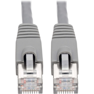 Picture of Tripp Lite Cat6a Snagless Shielded STP Patch Cable 10G, PoE, Gray M/M 5ft