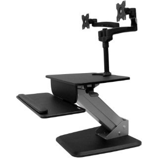 Picture of StarTech.com Dual Monitor Sit-to-stand Workstation - One-Touch Height Adjustment