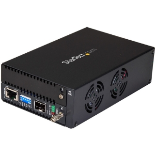 Picture of StarTech.com 10 Gigabit Ethernet Copper-to-Fiber Media Converter - Open SFP+ - Managed - 10G Ethernet Media Converter