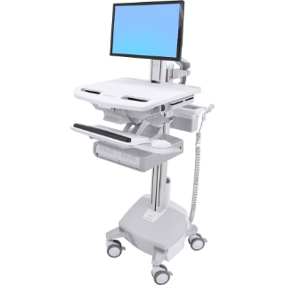 Picture of Ergotron StyleView Electric Lift Cart with LCD Pivot, LiFe Powered, 2 Drawers (2x1)