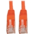 Picture of Tripp Lite Cat6 Cat5e Gigabit Molded Patch Cable RJ45 MM 550MHz Orange 15ft