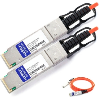 Picture of AddOn Arista Networks Compatible TAA Compliant 100GBase-AOC QSFP28 to QSFP28 Active Optical Cable (850nm, MMF, 3m)