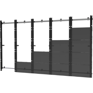 Picture of Peerless-AV SEAMLESS Kitted DS-LEDLSCB-5X5 Wall Mount for LED Display, Video Wall - Black, Silver