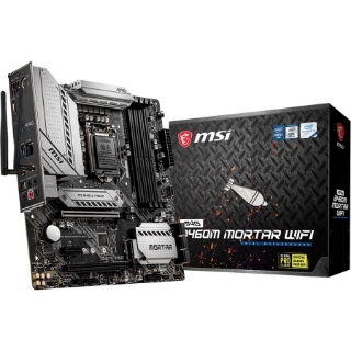 Picture of MSI MAG B460M MORTAR WIFI Desktop Motherboard - Intel B460 Chipset - Socket LGA-1200 - Intel Optane Memory Ready - Micro ATX