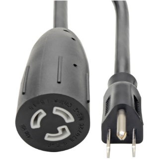 Picture of Tripp Lite 1ft Power Cord Extension Cable 5-15P to 5-15R Heavy Duty 15A 14AWG 1'