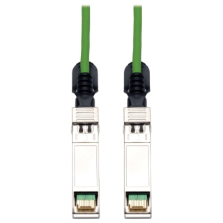 Picture of Tripp Lite 1M SFP+ 10Gbase-CU Twinax Passive Copper Cable SFP-H10GB-CU1M Compatible Green 3ft 3'