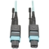 Picture of Tripp Lite 5M MTP/MTO Multimode Cable 12 Fiber 40 GbE OM3 Aqua M/F 16ft 16' 5 Meter