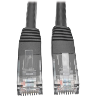 Picture of Tripp Lite Cat6 Gigabit Molded Patch Cable RJ45 M/M 550MHz 24 AWG Black 1'