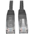 Picture of Tripp Lite Cat6 Gigabit Molded Patch Cable RJ45 M/M 550MHz 24 AWG Black 1'