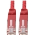 Picture of Tripp Lite Cat6 Cat5e Gigabit Molded Patch Cable RJ45 M/M 550MHz Red 3ft