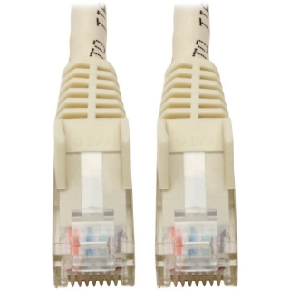 Picture of Tripp Lite Cat6 GbE Gigabit Ethernet Snagless Molded Patch Cable UTP White RJ45 M/M 6in 6"