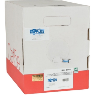 Picture of Tripp Lite 1000ft Cat5 / Cat5e Bulk Cable Solid CMP Plenum PVC Blue 1000'