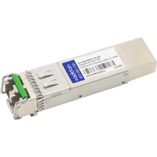 Picture of AddOn Dell SFP-10G-BX40-U Compatible TAA Compliant 10GBase-BX SFP+ Transceiver (SMF, 1330nmTx/1270nmRx, 40km, LC, DOM)