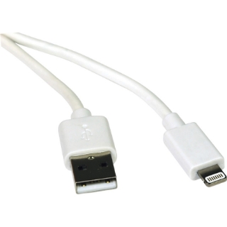 Picture of Tripp Lite 3ft Lightning USB Sync/Charge Cable for Apple Iphone / Ipad White 3'