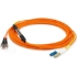 Picture of AddOn 10m LC (Male) to ST (Male) Orange OM1 & OS1 Duplex Fiber Mode Conditioning Cable