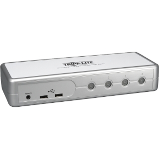 Picture of Tripp Lite 4-Port Desktop Compact DVI/USB KVM Switch w/ Audio & Cables