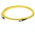 Picture of AddOn 50cm LC (Male) to ST (Male) Straight Yellow OS2 Simplex Plenum Fiber Patch Cable