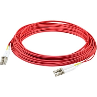 Picture of AddOn 7m LC (Male) to LC (Male) Red OM2 Duplex Plenum-Rated Fiber Patch Cable