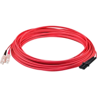 Picture of AddOn 5m SC (Male) to MT-RJ (Male) Red OM1 Duplex Fiber OFNR (Riser-Rated) Patch Cable