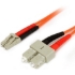 Picture of StarTech.com 3m Fiber Optic Cable - Multimode Duplex 62.5/125 - LSZH - LC/SC - OM1 - LC to SC Fiber Patch Cable