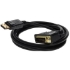 Picture of 6ft DisplayPort 1.2 Male to DVI-D Dual Link (24+1 pin) Male Black Cable For Resolution Up to 2560x1600 (WQXGA)