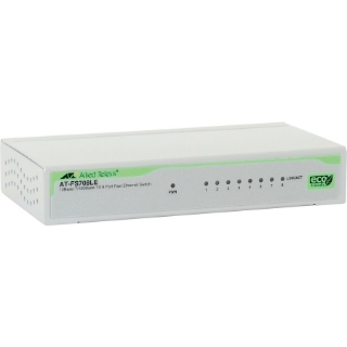 Picture of Allied Telesis Unmanaged Fast Ethernet Switch, Featuring Low Power Technology