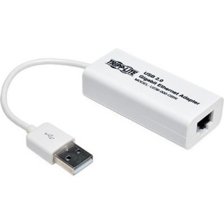 Picture of Tripp Lite USB 2.0 Hi-Speed to Gigabit Ethernet NIC Network Adapter White