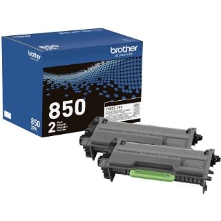 Picture of Brother Genuine High-Yield Black Toner Cartridge Twin Pack TN850 2PK