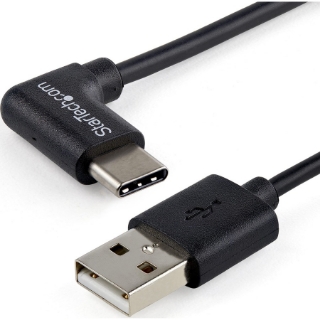 Picture of StarTech.com 1m 3ft USB to USB C Cable - Right Angle USB Cable - M/M - USB 2.0 Cable - USB Type C - USB A to USB C Cable