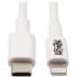 Picture of Tripp Lite Lightning to USB C Sync / Charging Cable Apple iPhone iPad 3ft 3'