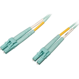 Picture of Tripp Lite 10Gb/100Gb Duplex Multimode LC/LC OM4 Aqua Fiber Patch Cable 20M