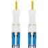 Picture of Tripp Lite Duplex Singemode 400Gb Fiber Optic Cable 9/125 OS2 LSZH Yellow 1M